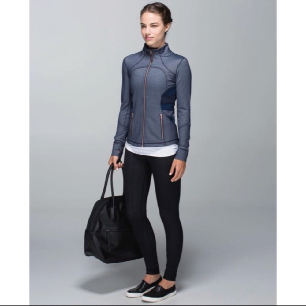 lululemon athletica Slate Blue Full-Zip Athletic Jacket